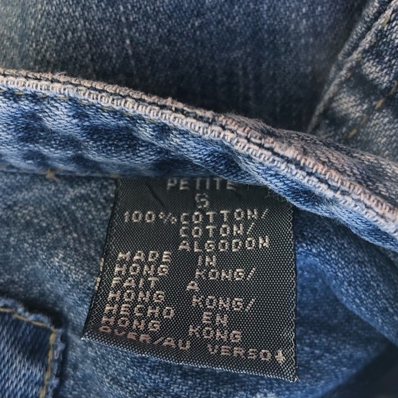 Liz Claiborne Jeans Vintage 90s Cotton Chambray Long Sleeve Snap Front Shirt - Picture 11 of 12